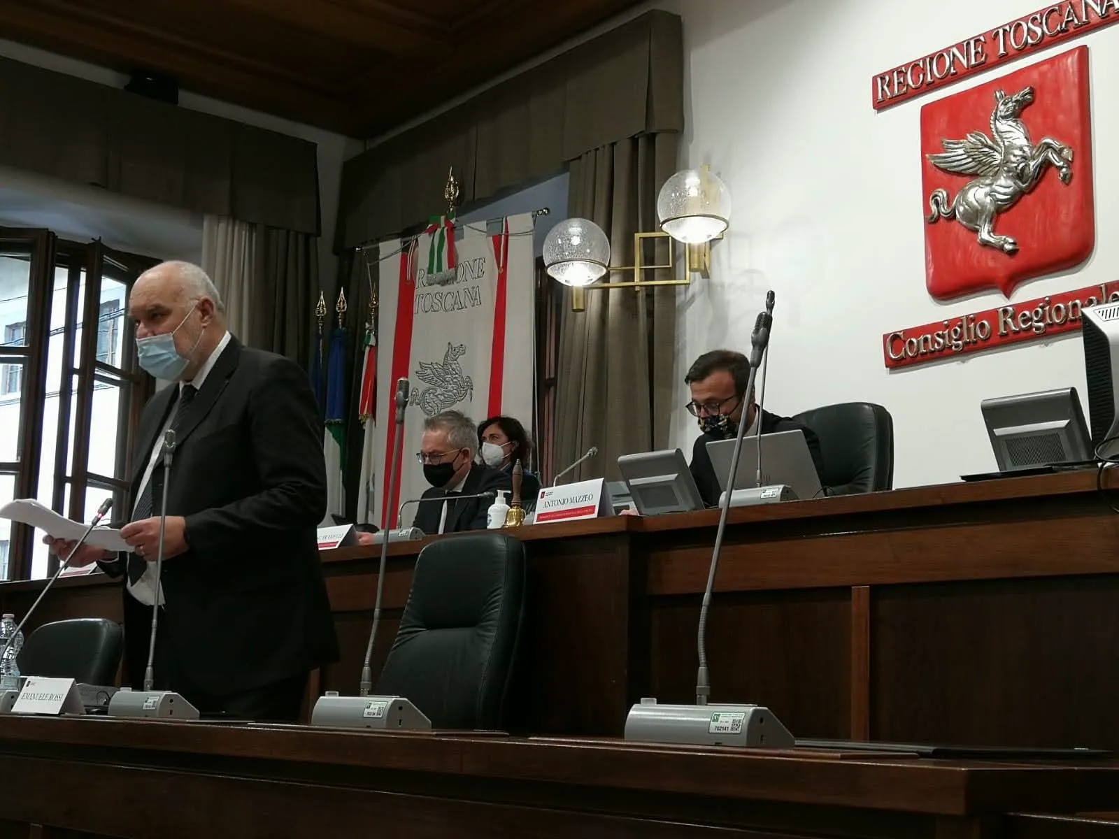 Intervento al Consiglio regionale della Toscana