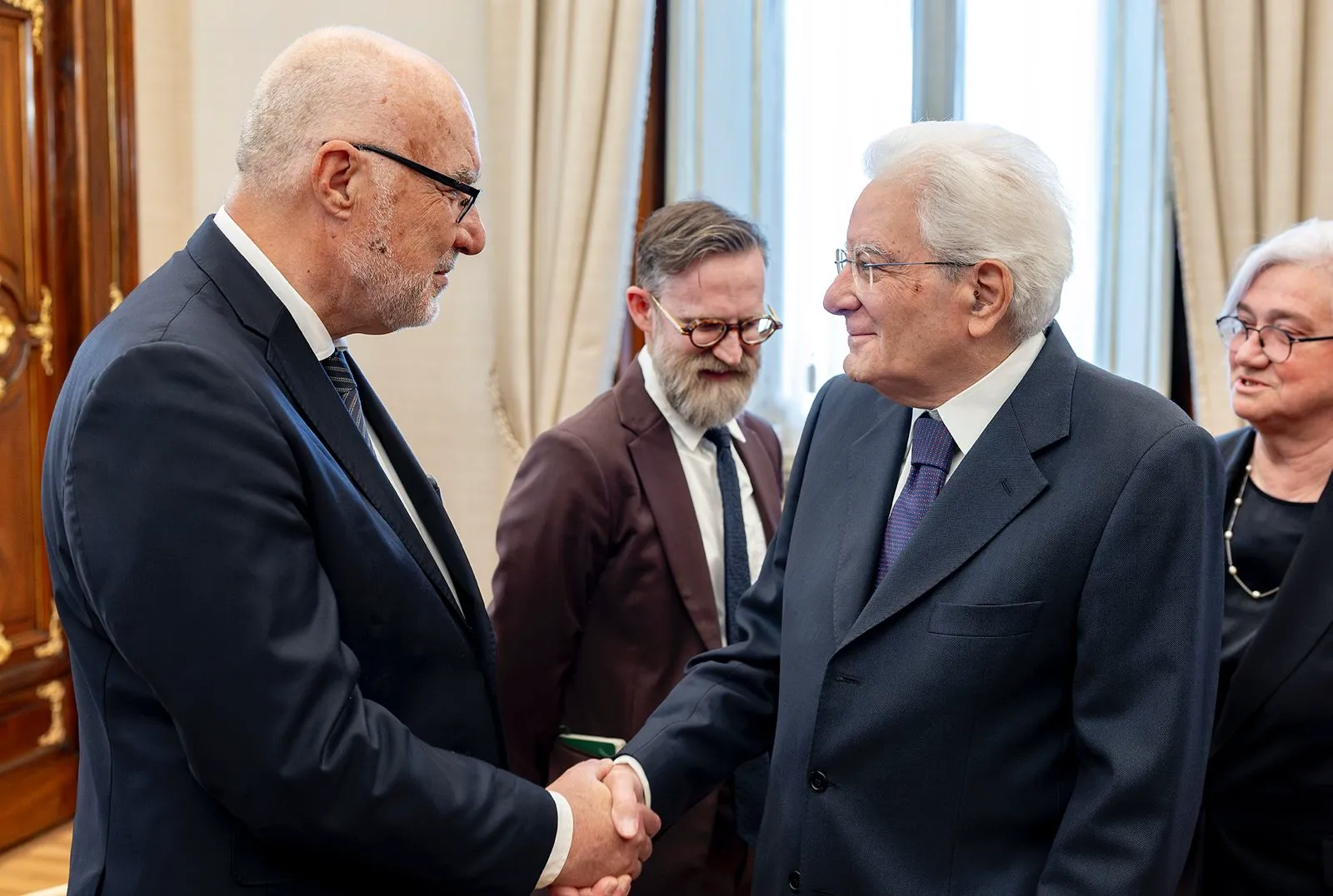 Con il Presidente della Repubblica Sergio Mattarella